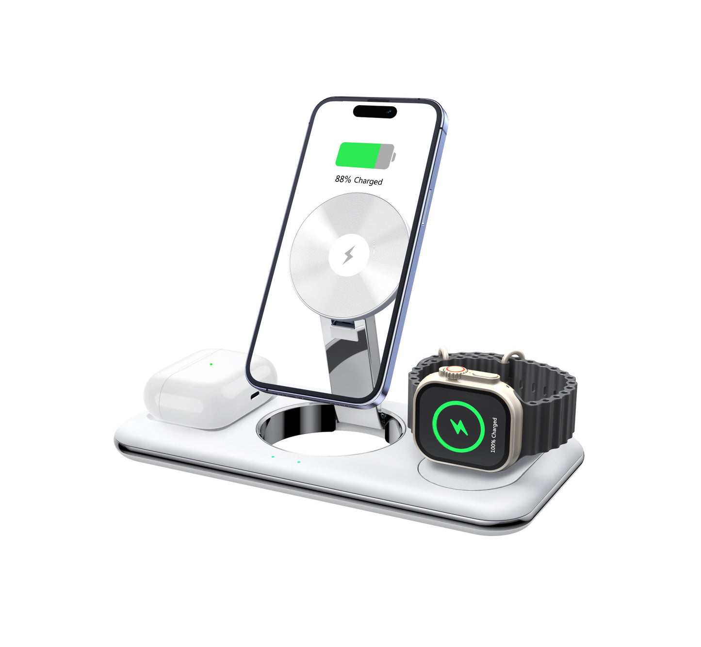 Folding Magnetic Wireless Charger Desktop Bracket